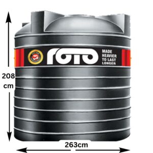 Roto 10,000L Short Water Tank